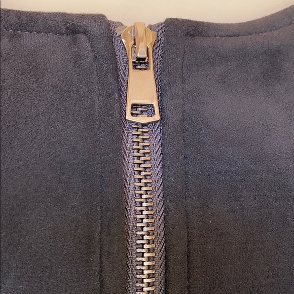 Solitaire by Ravikhosla black faux suede jacket M - Picture 4 of 6